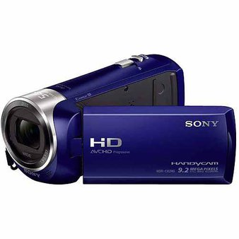 11 Pcs – Refurbished Sony HDR-CX240/L Video Camera with 2.7-Inch LCD (Blue) (GRADE C) – Camcorders