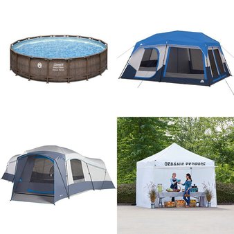 12 Pallets – 349 Pcs – Camping & Hiking, Unsorted, Pools & Water Fun – Customer Returns – Ozark Trail, Coleman, Ozark, Igloo