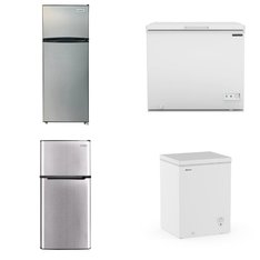 Pallet - 6 Pcs - Refrigerators, Ice Makers, Freezers, Humidifiers / De-Humidifiers - Customer Returns - Frigidaire, HISENSE, HoMedics