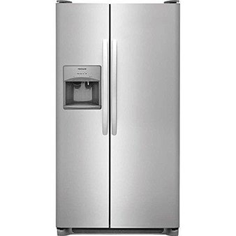 Pallet – 1 Pcs – Frigidaire FFSS2615TS 36 Inch Side by Side Refrigerator with 25.5 cu. ft. Capacity, Stainless Steel – New Damaged Box (Scratch & Dent)