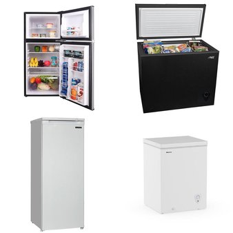 Pallet – 5 Pcs – Freezers, Refrigerators – Customer Returns – HISENSE, Thomson, Arctic King, Frigidaire