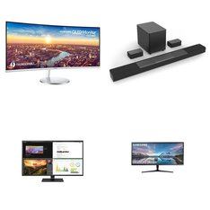 Pallet - 49 Pcs - Powered, Monitors, DVD & Blu-ray Players, Security & Surveillance - Damaged / Missing Parts / Tested NOT WORKING - Jetson, Samsung, Sony, LG