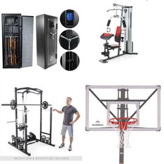 Friday Deals! 2 Pallets – 14 Pcs – Outdoor Sports, Exercise & Fitness – Untested Customer Returns – Marcy, Spalding, Weider