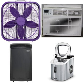 Pallet – 21 Pcs – Fans, Air Conditioners – Customer Returns – Lasko, De’Longhi, Continental