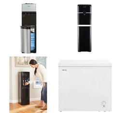 12 Pallets - 95 Pcs - Bar Refrigerators & Water Coolers, Humidifiers / De-Humidifiers, Refrigerators, Heaters - Customer Returns - Primo Water, Galanz, HISENSE, Primo