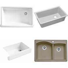 Pallet – 13 Pcs – Hardware, Kitchen & Bath Fixtures – Customer Returns – Kohler, Toto, ELKAY, TOTO USA