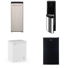 CLEARANCE! Pallet - 6 Pcs - Freezers, Bar Refrigerators & Water Coolers, Refrigerators - Customer Returns - Primo, Galanz, Frigidaire, HISENSE