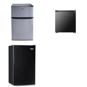 Pallet – 5 Pcs – Freezers, Bar Refrigerators & Water Coolers, Refrigerators – Customer Returns – HISENSE, Galanz, Igloo