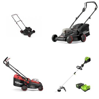 Pallet – 12 Pcs – Trimmers & Edgers, Mowers, Other – Customer Returns – Hyper Tough, Ozark Trail, GreenWorks Tools