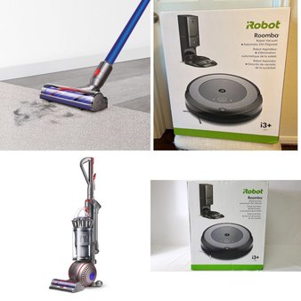 Pallet – 16 Pcs – Vacuums – Damaged / Missing Parts / Tested NOT WORKING – Dyson, Shark, iRobot Roomba, iRobot