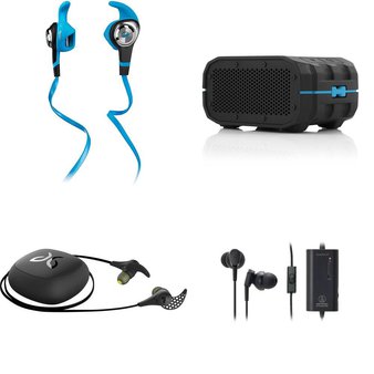 42 Pcs – Refurbished Headphones & Portable Speakers (GRADE A, GRADE B) – Audio Technica, Monster, Braven, Philips