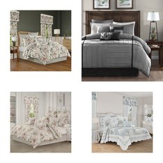 CLEARANCE! 3 Pallets - 195 Pcs - Rugs & Mats, Bedding Sets, Blankets, Throws & Quilts, Comforters & Duvets - Mixed Conditions - Unmanifested Home, Window, and Rugs, Unmanifested Bedding, Madison Park, Royal Court