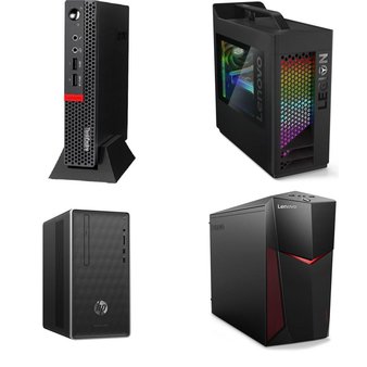 29 Pcs – Desktop Computers – Refurbished (GRADE A, GRADE B) – LENOVO, HP, DELL