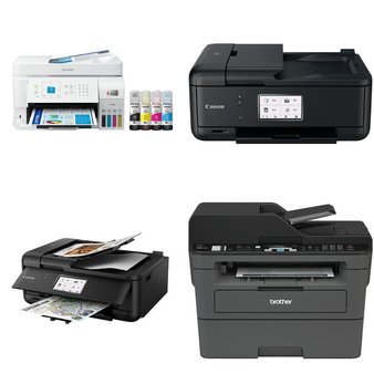 Pallet – 41 Pcs – All-In-One, Inkjet, Laser – Customer Returns – HP, Canon, EPSON, Pixma