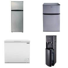 Pallet - 6 Pcs - Refrigerators, Bar Refrigerators & Water Coolers, Humidifiers / De-Humidifiers, Freezers - Customer Returns - Frigidaire, Primo, Galanz, HoMedics
