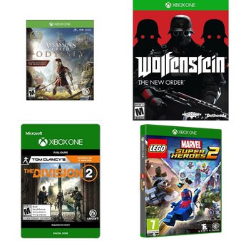 19 Pcs – Microsoft Video Games – New, Used, Open Box Like New – Tom Clancy’s The Division 2 (Xbox One), Assassins Creed Odysey (Xbox One), 11821, Carnival Games, Xbox One