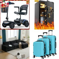 Pallet - 7 Pcs - Luggage, Dining Room & Kitchen, Canes, Walkers, Wheelchairs & Mobility, Safes - Customer Returns - Travelhouse, Ktaxon, SEGMART, SRWTRCHRY