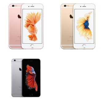 6 Pcs – Apple iPhone 6S – Refurbished (GRADE A – Unlocked) – Models: 3A511LL/A, MN1E2LL/A, MKR12LL/A
