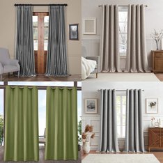 Pallet - 316 Pcs - Curtains & Window Coverings, Earrings - Mixed Conditions - Private Label Home Goods, Sun Zero, Eclipse, Fieldcrest