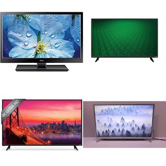 8 Pcs – LED/LCD TVs (19″ – 43″) – Refurbished (GRADE A, GRADE B, No Accessories) – RCA, VIZIO, ELEMENT, Samsung