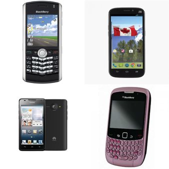 15 Pcs – Mobile & Smartphones – Refurbished (GRADE A, GRADE C, No Power Adapter) – Huawei, BLACKBERRY, ZTE, Motorola
