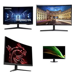 Pallet - 18 Pcs - Monitors - Damaged / Missing Parts / Tested NOT WORKING - Samsung, MSI, ACER