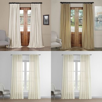 CLEARANCE! Pallet – 308 Pcs – Curtains & Window Coverings, Earrings, Decor – Mixed Conditions – Private Label Home Goods, Sun Zero, Eclipse, Elrene Home Fashions