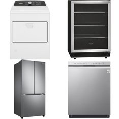 4 Pcs - Laundry, Refrigerators - New - WHIRLPOOL, Samsung Electronics, Frigidaire, LG