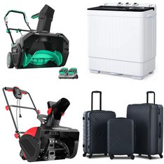 Pallet – 14 Pcs – Snow Removal, Laundry, Luggage – Customer Returns – LiTHELi, UBesGoo, PowerSmart, Travelhouse
