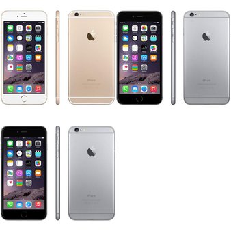 9 Pcs – Apple iPhone 6 Plus – Refurbished (GRADE C – Unlocked) – Models: 3A065LL/A, MGCK2LL/A, MGCR2LL/A