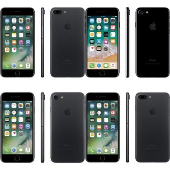 7 Pcs – Apple iPhone 7 – Refurbished (GRADE B – Locked) – Models: MN8G2LL/A, MN482LL/A, MNAY2LL/A, MN642LL/A