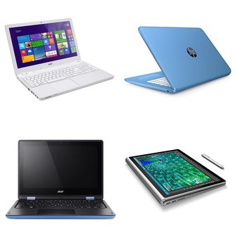 16 Pcs – Laptop Computers – (GRADE A, GRADE B – No Power Adapter) – ACER, HP, Asus, Microsoft