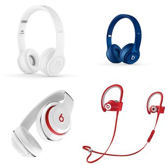 36 Pcs – Beats By Dre Headphones & Portable Speakers – Refurbished (GRADE A) – Models: MH9E2AM/A, MHBJ2AM/A, MHBF2AM/A, MH6V2AM/A