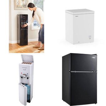 Pallet – 6 Pcs – Bar Refrigerators & Water Coolers, Freezers, Drip Brewers / Perculators – Customer Returns – Primo Water, Primo, Ninja, HISENSE