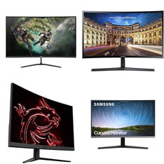 Pallet - 22 Pcs - Monitors - Damaged / Missing Parts / Tested NOT WORKING - Samsung, ACER, MSI, Asus