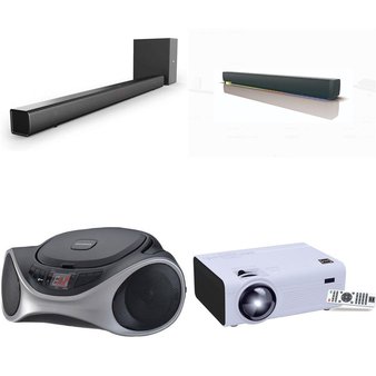 Pallet – 37 Pcs – Speakers, DVD & Blu-ray Players, Boombox – Customer Returns – SYLVANIA, Philips, Samsung, Monster