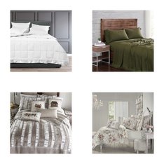 CLEARANCE! 6 Pallets - 874 Pcs - Curtains & Window Coverings, Sheets, Pillowcases & Bed Skirts, Bedding Sets, Blankets, Throws & Quilts - Mixed Conditions - Fieldcrest, Eclipse, Asstd National Brand, Madison Park