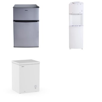 Pallet – 4 Pcs – Freezers, Bar Refrigerators & Water Coolers – Customer Returns – HISENSE, Great Value, Galanz