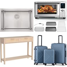 Pallet - 12 Pcs - Unsorted, Luggage, Toasters & Ovens, Kitchen & Bath Fixtures - Customer Returns - Travelhouse, NuWave, Bokaiya, CREATIVELAND