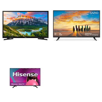 8 Pcs – LED/LCD TVs (20″ – 40″) – Refurbished (GRADE A, GRADE B) – Samsung, HISENSE, VIZIO