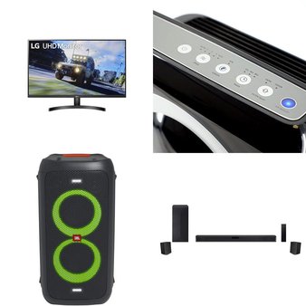 Pallet – 33 Pcs – Speakers, Projector, Portable Speakers, Power Tools – Customer Returns – HP, onn., Black Max, Onn