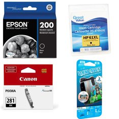 Pallet - 390 Pcs - Ink, Toner, Accessories & Supplies, DVD Discs, Other, Accessories - Customer Returns - EPSON, Canon, ECHO BRIDGE, Great Value