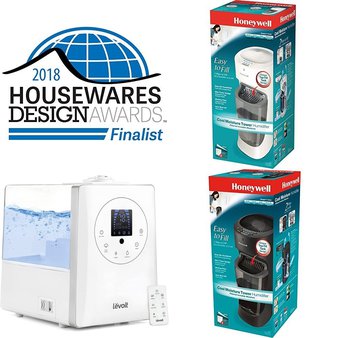 Pallet – 24 Pcs – Humidifiers / De-Humidifiers – Customer Returns – Honeywell, LEVOIT, Blueair