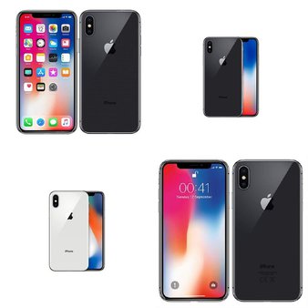 7 Pcs – Apple iPhone X – Refurbished (GRADE B – Unlocked) – Models: MQAM2LL/A, MQA62LL/A, MQAD2KH/A, MQA82LL/A