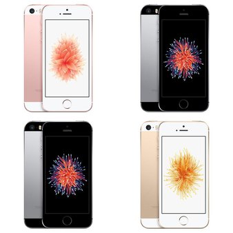 18 Pcs – Apple iPhone SE – Refurbished (GRADE A – Unlocked) – Models: 3A850LL/A, MLLW2LL/A, 3A770LL/A, MLY12LL/A
