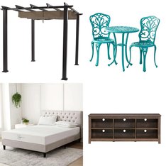 Pallet - 14 Pcs - Mattresses, Living Room, Patio, TV Stands, Wall Mounts & Entertainment Centers - Overstock - Mainstays, Best Choice Products