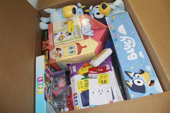 1 Parcel Box – 19 Pcs – Stuffed Animals, Boardgames, Puzzles & Building Blocks – OPEN BOX UNTESTED RETURNS – Walmart