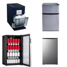 Pallet - 9 Pcs - Bar Refrigerators & Water Coolers, Refrigerators, Ice Makers - Customer Returns - HISENSE, Galanz, Arctic King, Curtis International