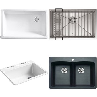 Pallet – 9 Pcs – Hardware, Kitchen & Bath Fixtures – Customer Returns – Kohler, ProFlo, Toto, Blanco