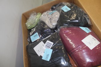 1 Parcel Box – 45 Pcs – Like New and New Apparel – T-Shirts, Polos, Sweaters, Other, Jeans, Pants & Shorts – JC Penney